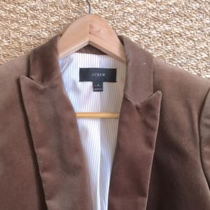 J Crew velour jacket